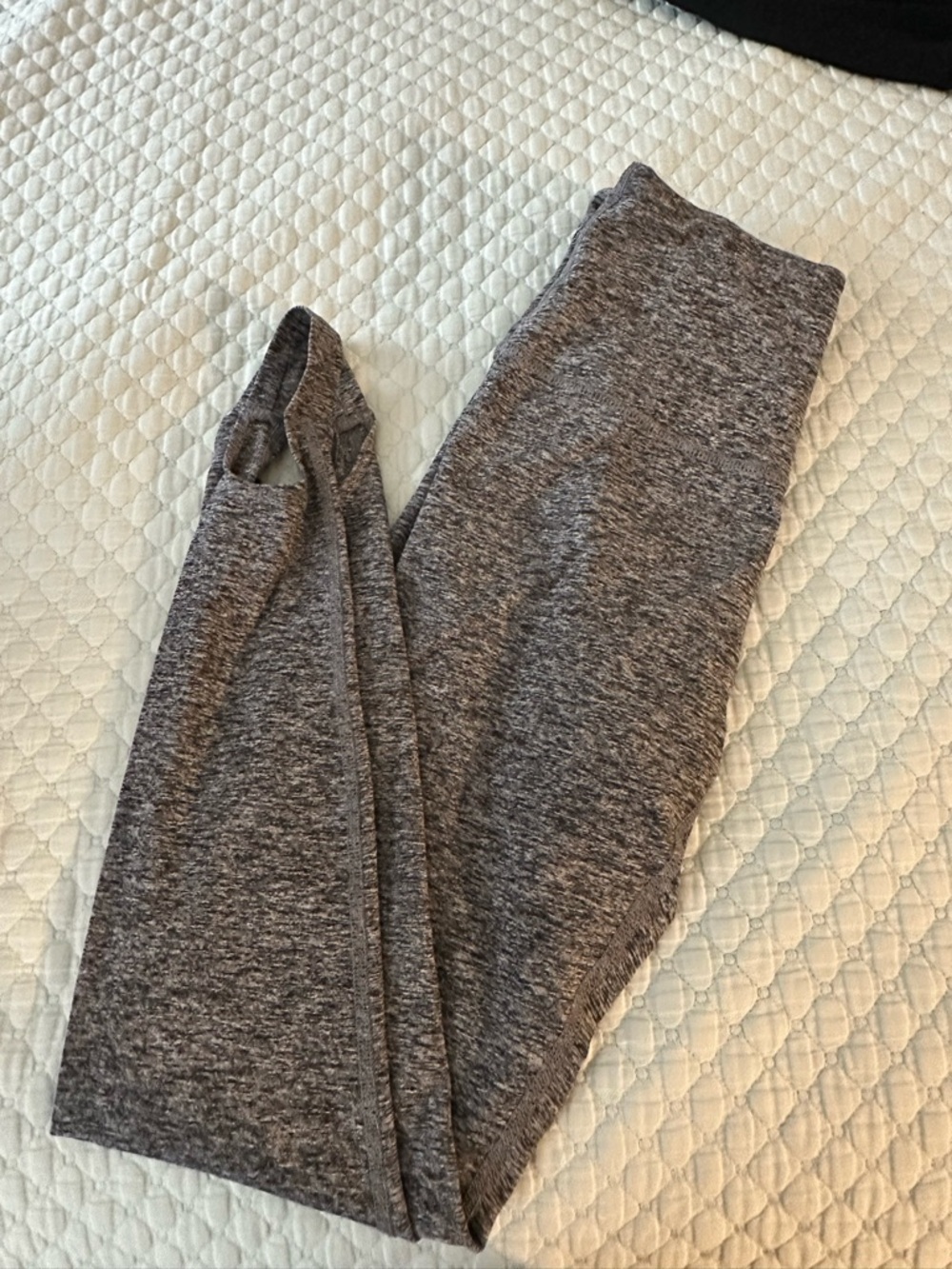 Beyond Yoga Marled Gray High-Rise Leggings